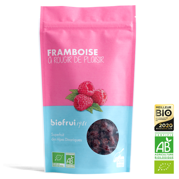 Framboise des alpes dinariques séchée bio - 1